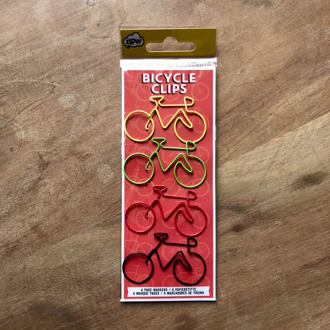 fictie Lastig lettergreep 4 paperclips met fietsen - fietscadeau van sportcadeautjes